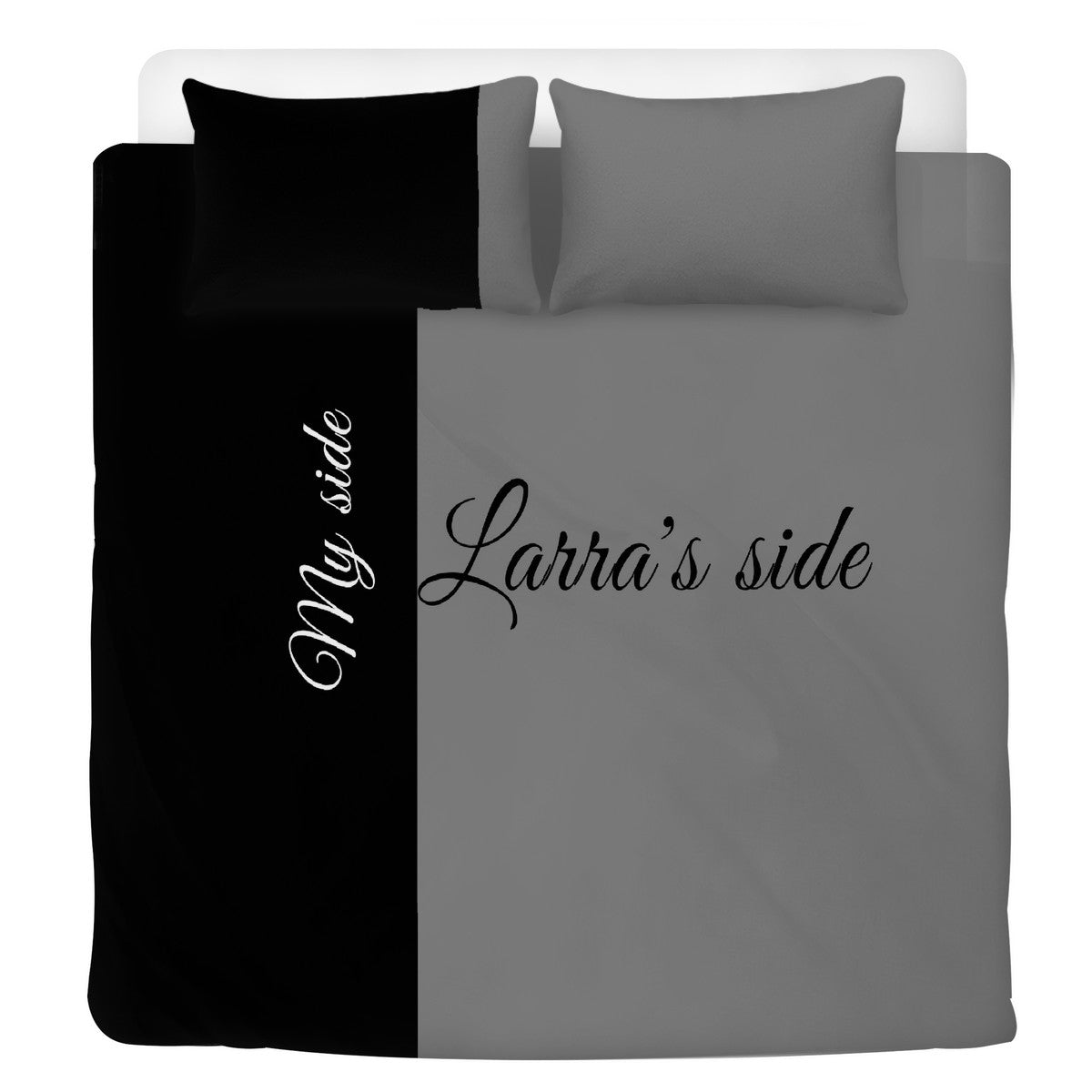 Bedding Customized Black Grey