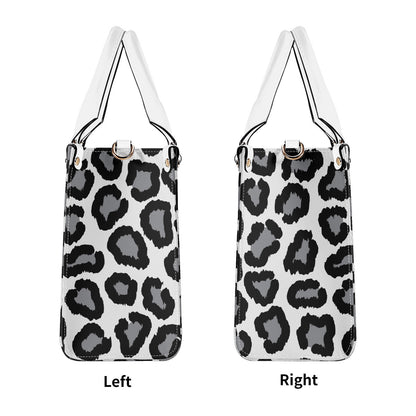 Multiple Sizes Upgraded Luxury Women PU Leather Handbag Leopard print decoration