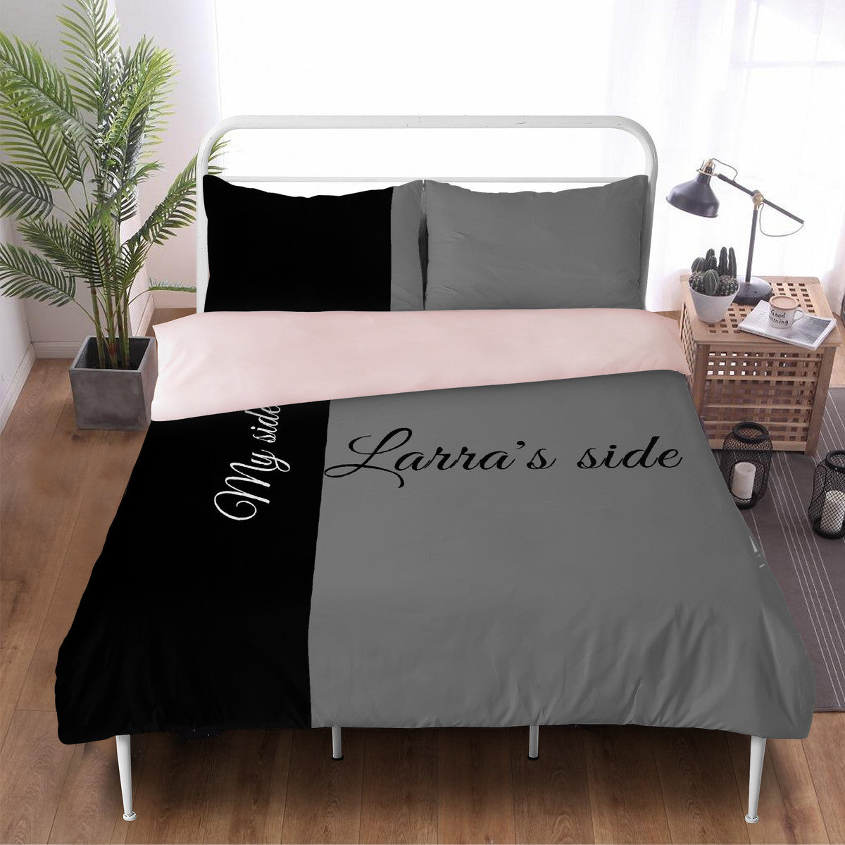 Bedding Customized Black Grey