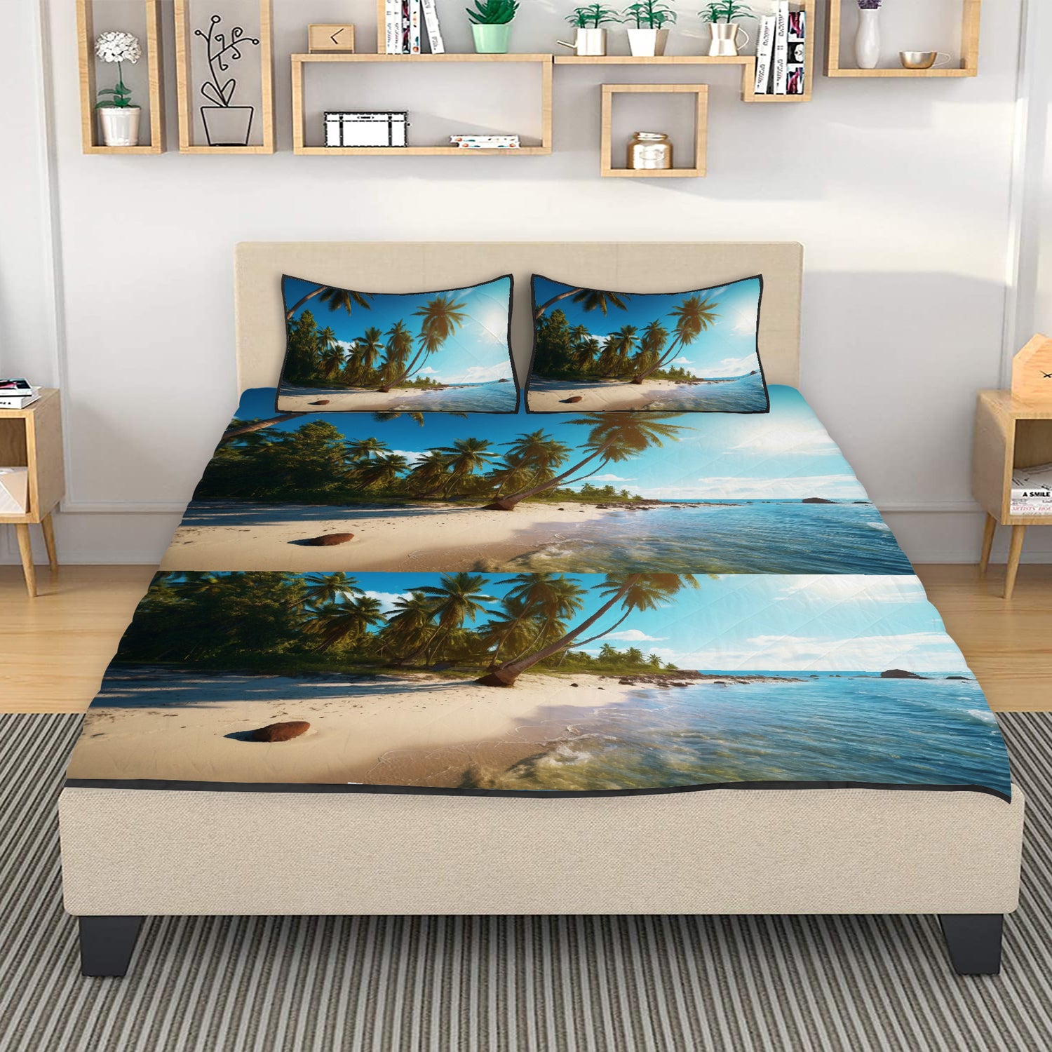 Quilt Bed Set Beach