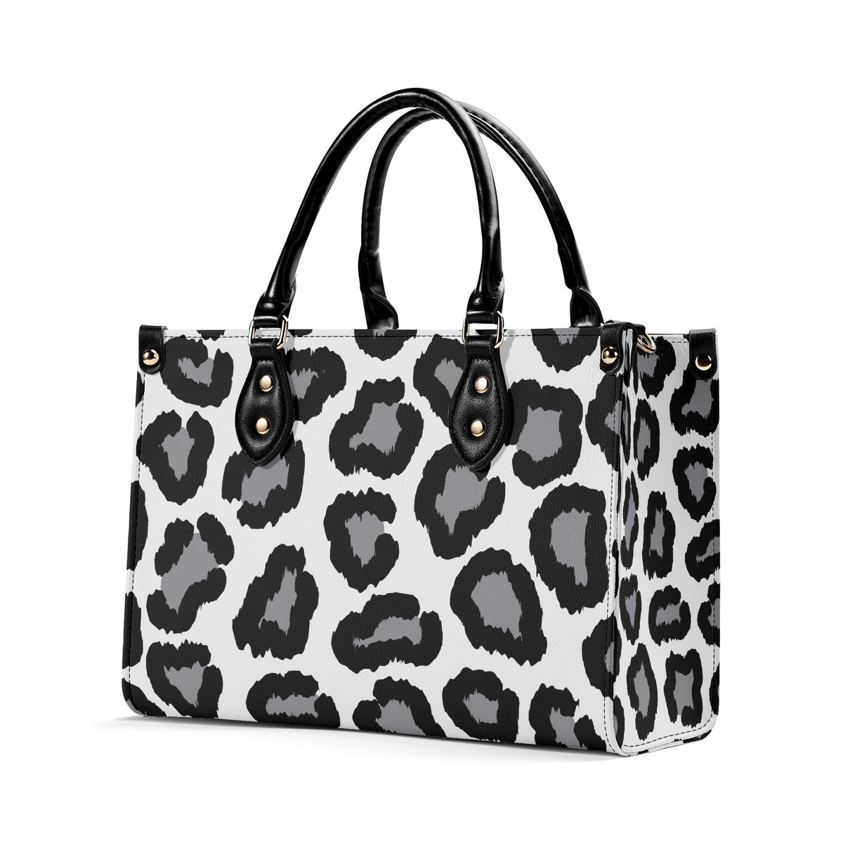 Multiple Sizes Upgraded Luxury Women PU Leather Handbag Leopard print decoration