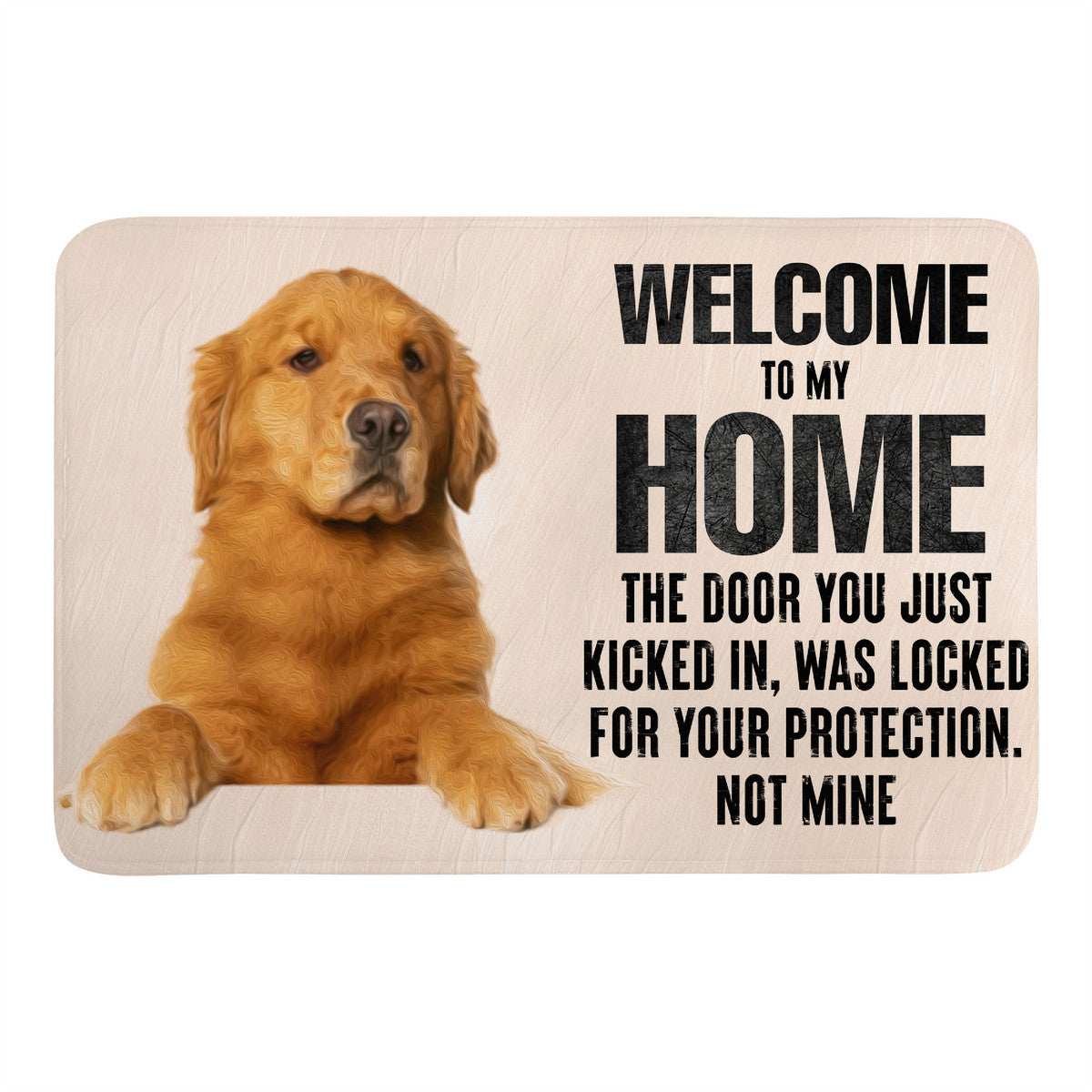 Dog Welcome Doormat - One Size - doormats