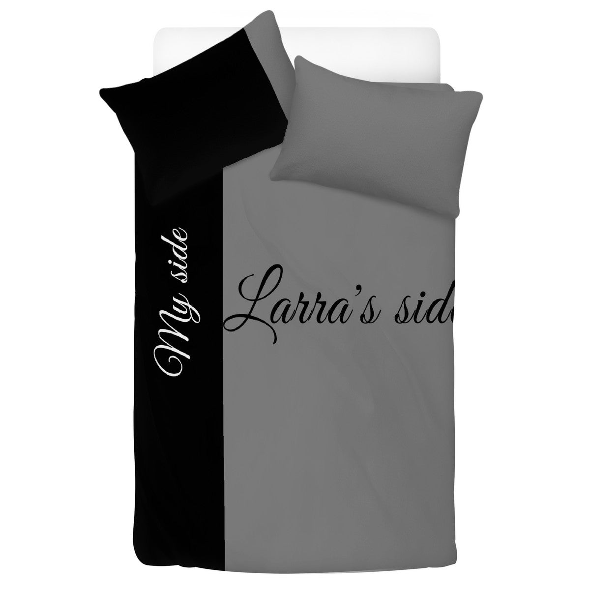 Bedding Customized Black Grey