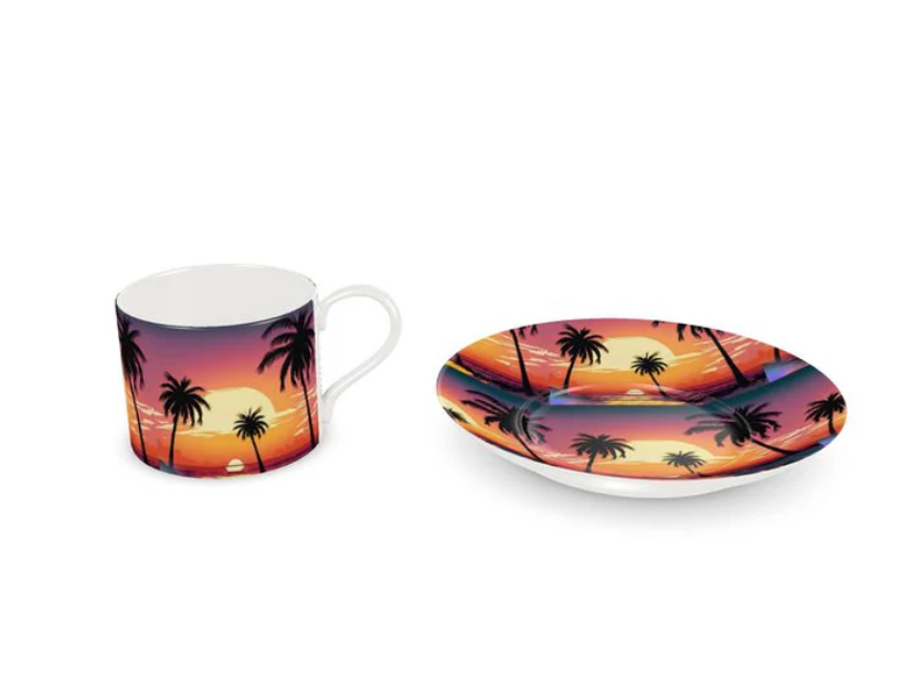 Cup And Saucer Sunset