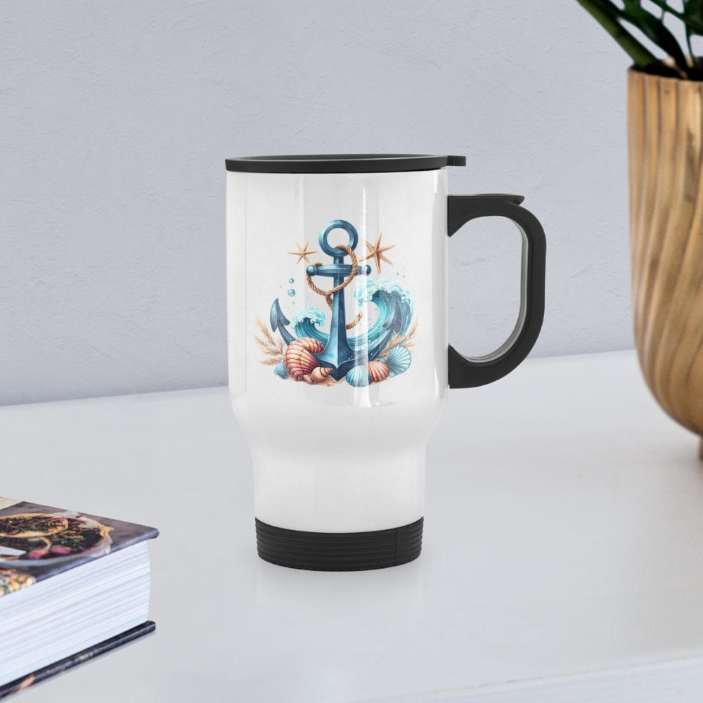 Travel Mug Anchor - white