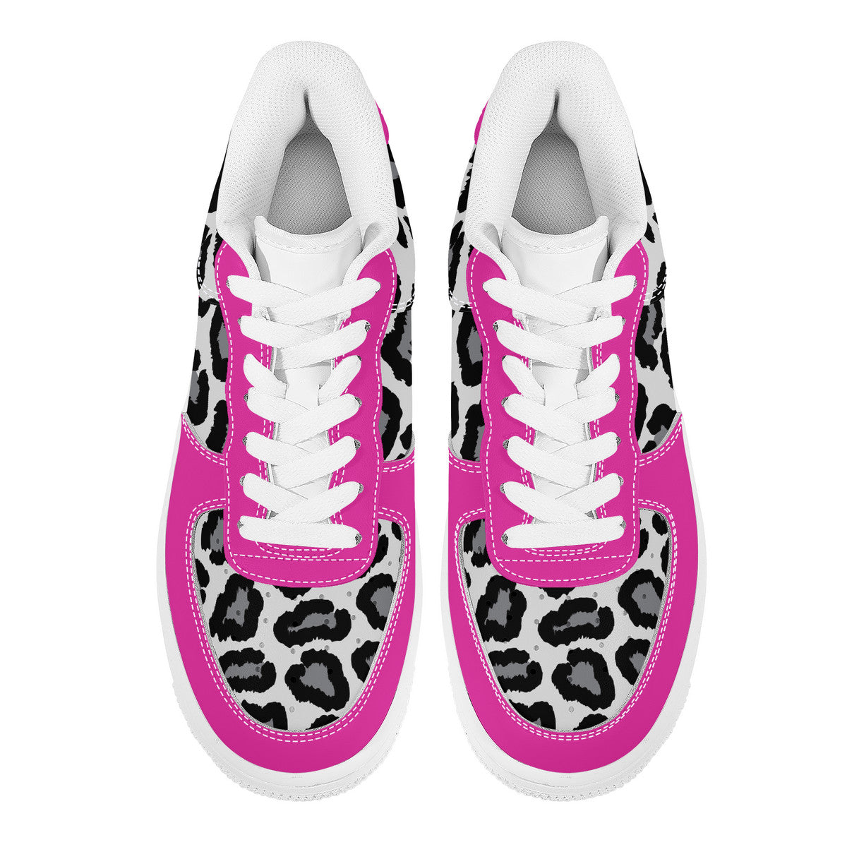 Low Top Unisex Sneaker Leopard print and Pink decoration