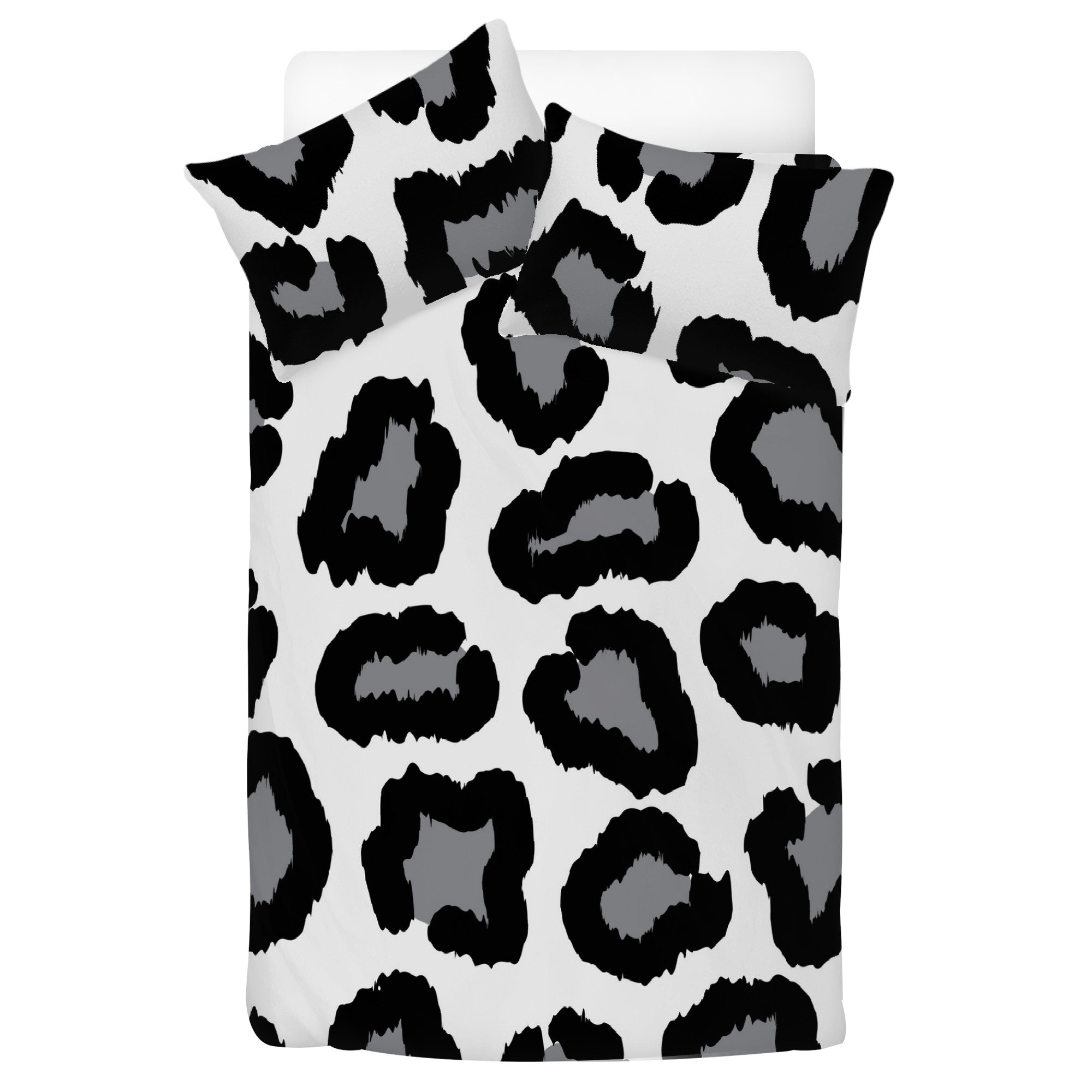 Beddings black and white leopard print