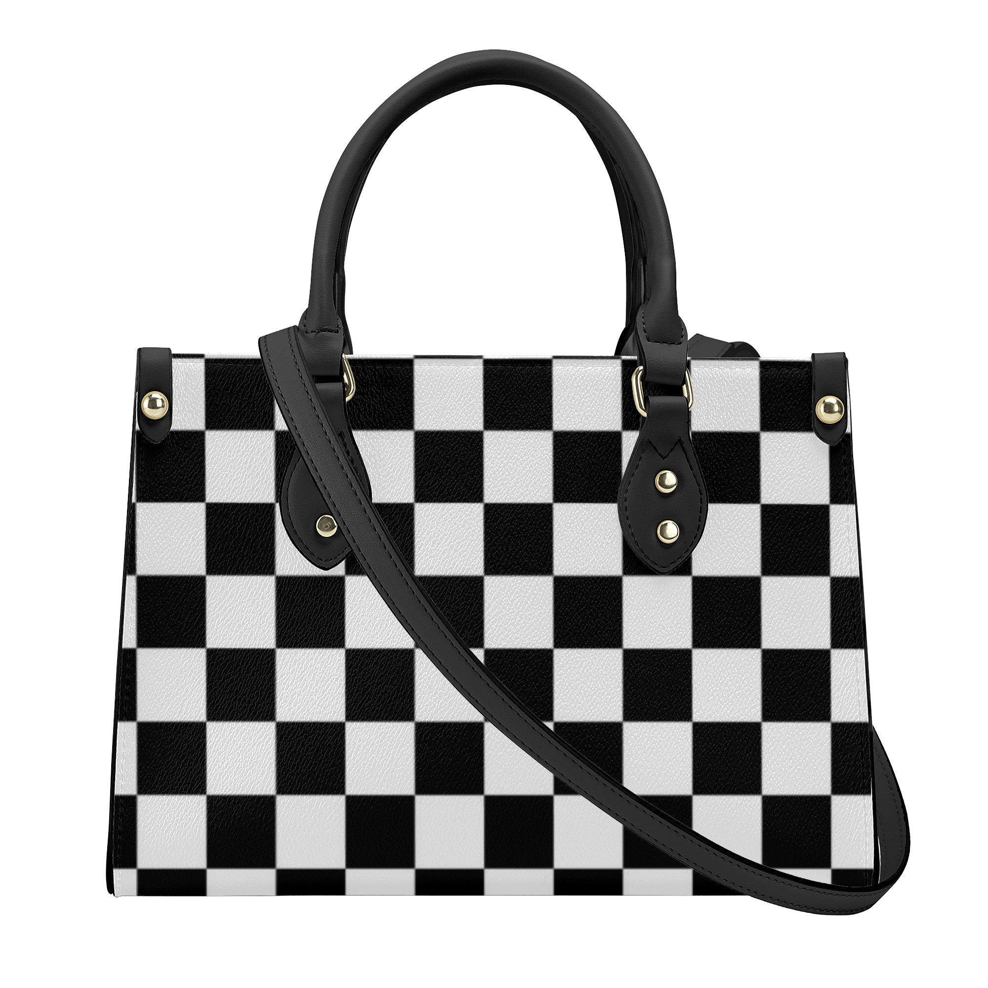 Luxury Women PU Tote Bag - Black