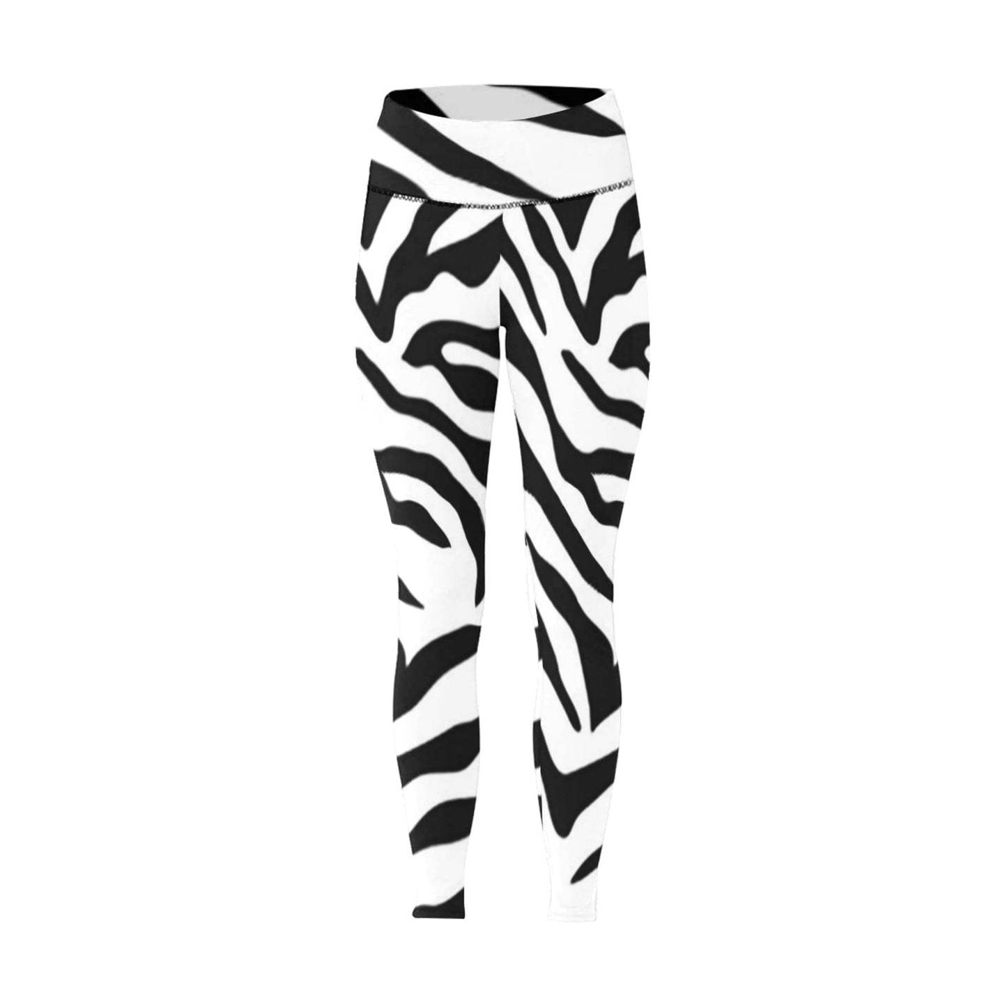 zebra2 Women's High-Waisted Leggings (Model L36) Home-clothes-jewelry