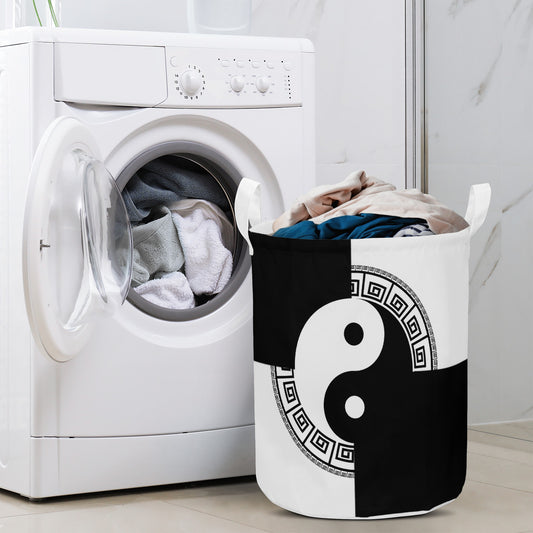 Round Laundry Basket Yin yang