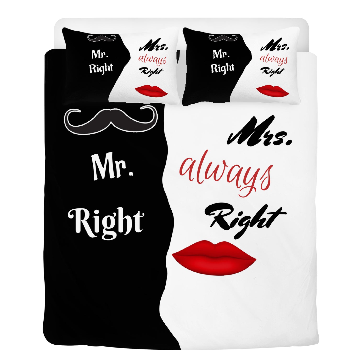 Bedding Mr.Right and Mrs.always Right