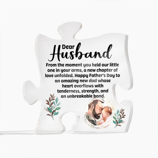 Acrylic Puzzle Plaque - Personalized Gift for Your Dear Husband at Home-clothes-jewelry Store Home-clothes-jewelry