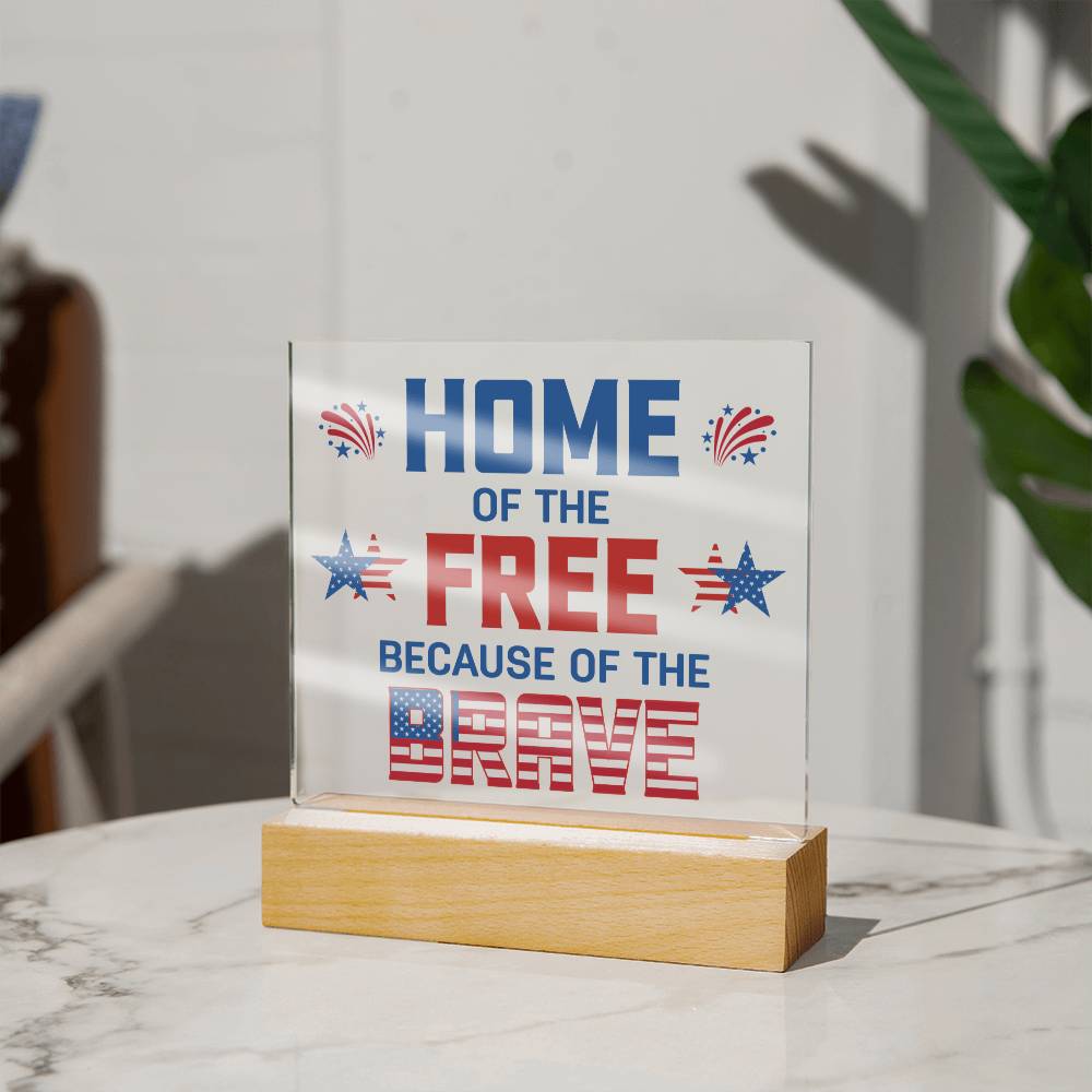 Acrylic Square Plaque 4th July decoration Home-clothes-jewelry
