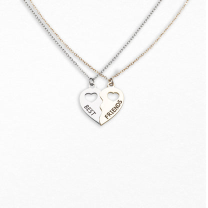 Best Friends - BFF Half Heart Necklace Set Home-clothes-jewelry