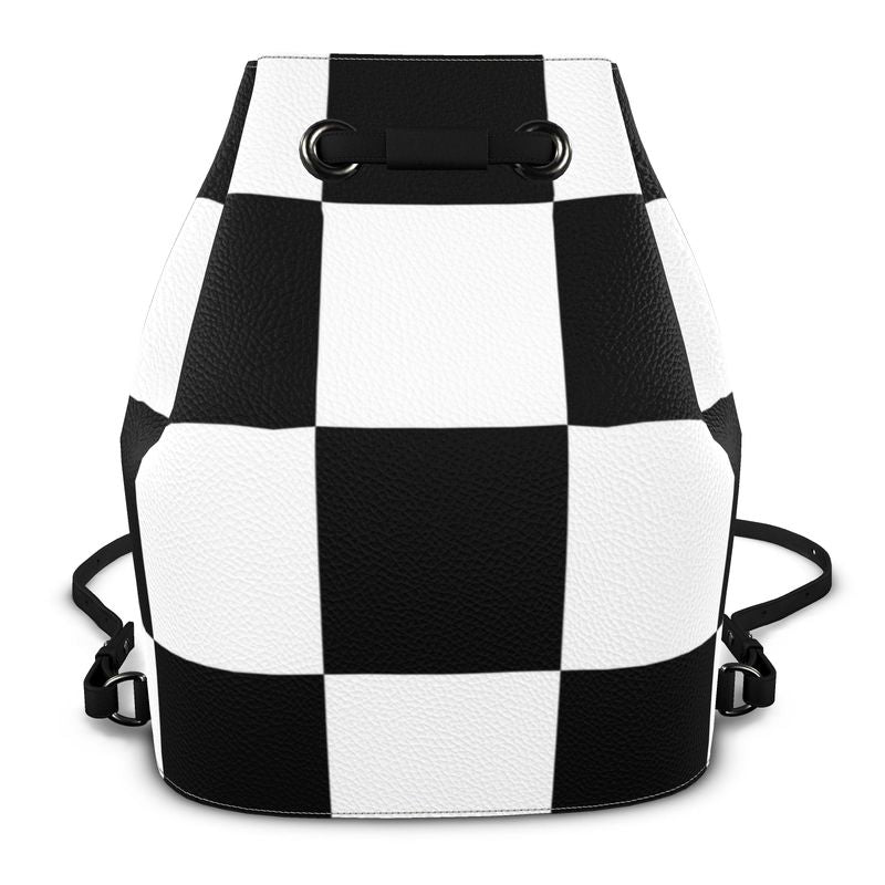 Bucket Backpack black and white Home-clothes-jewelry