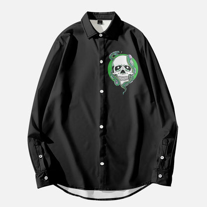 Long Sleeve Shirts Skull with snake Home-clothes-jewelry