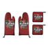 Merry Christmas Kitchen accessories four-piece set | Polyester Home-clothes-jewelry