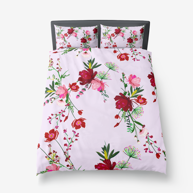 Microfiber Duvet Cover flowers Home-clothes-jewelry