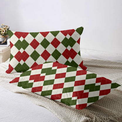 Quilt Cover Four-Piece Set (Double-Sided Printing) | Polyester, Christmas pattern Home-clothes-jewelry