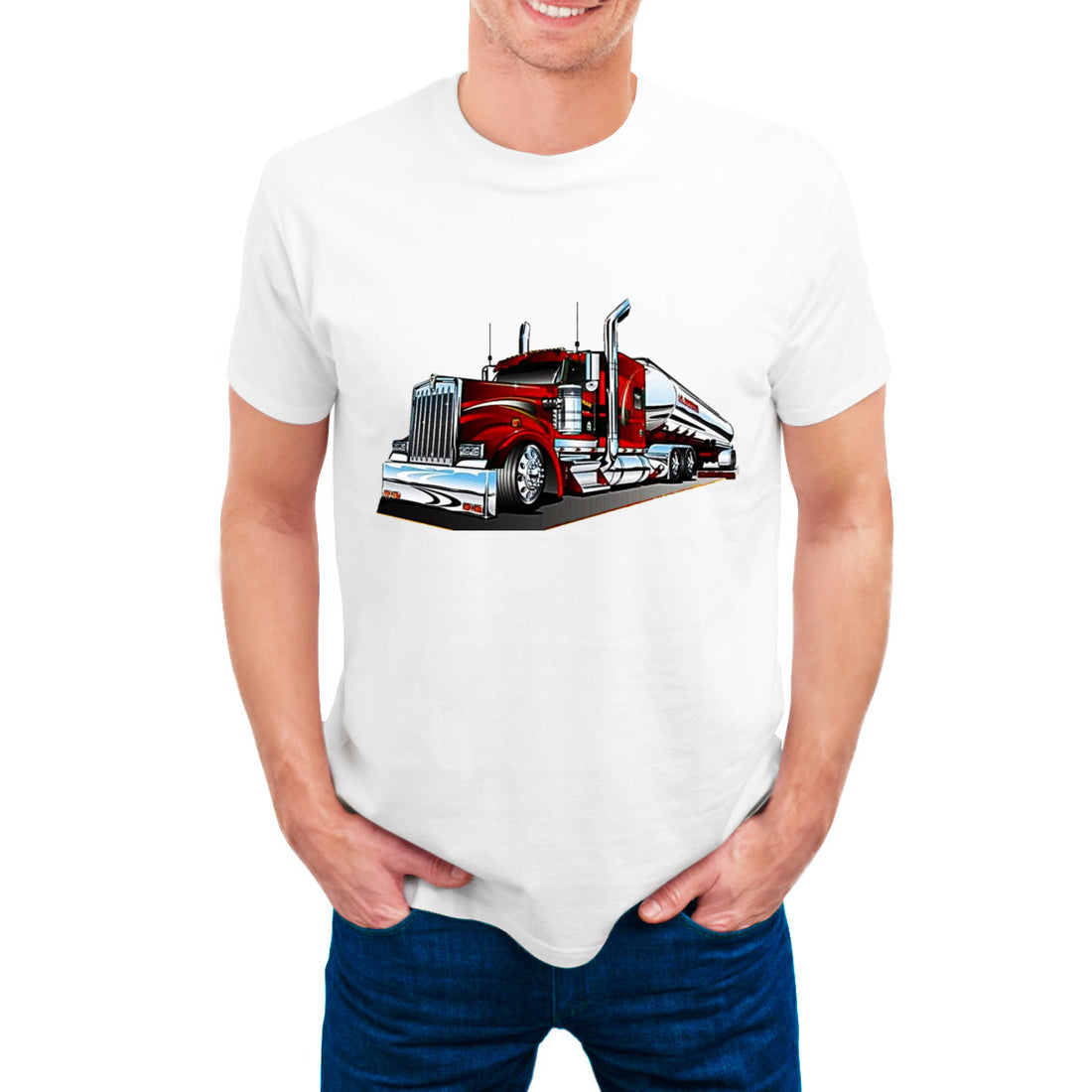 Red truck T-shirt Home-clothes-jewelry