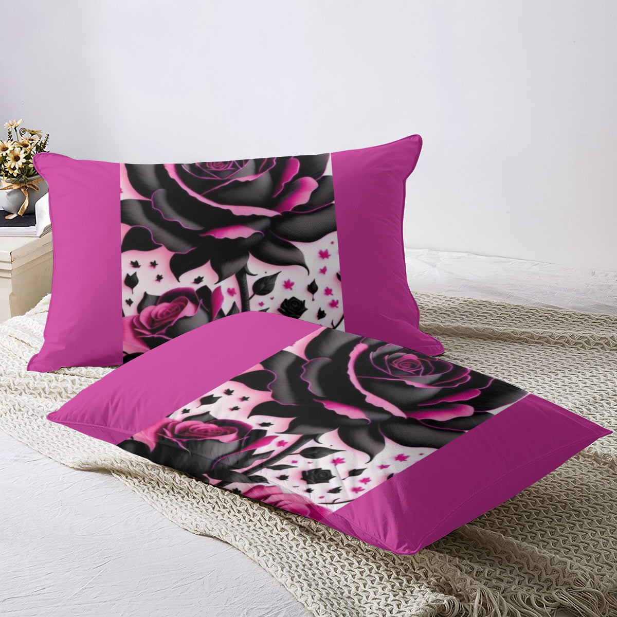Roses purple Bedding Set Home-clothes-jewelry