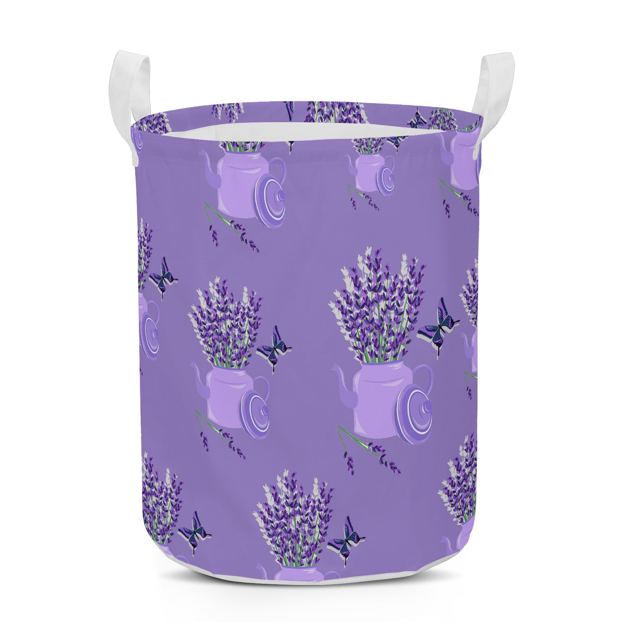 Round Laundry Basket Lavender decoration Home-clothes-jewelry