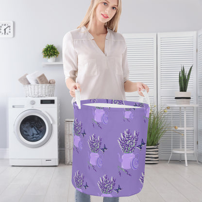 Round Laundry Basket Lavender decoration Home-clothes-jewelry