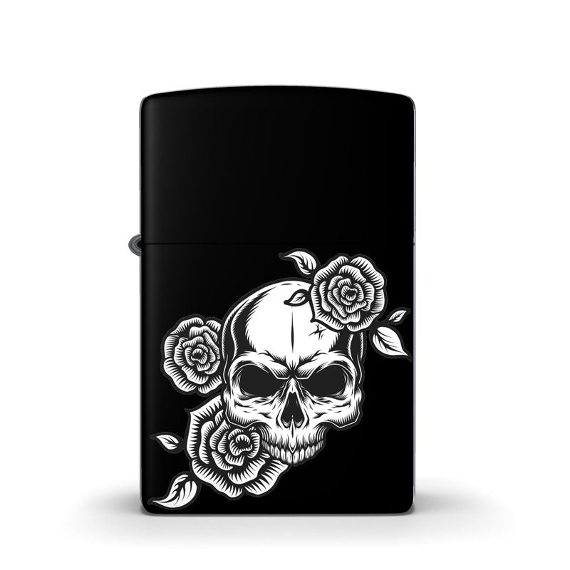 Zippo® Lighter Skull with Roses Home-clothes-jewelry